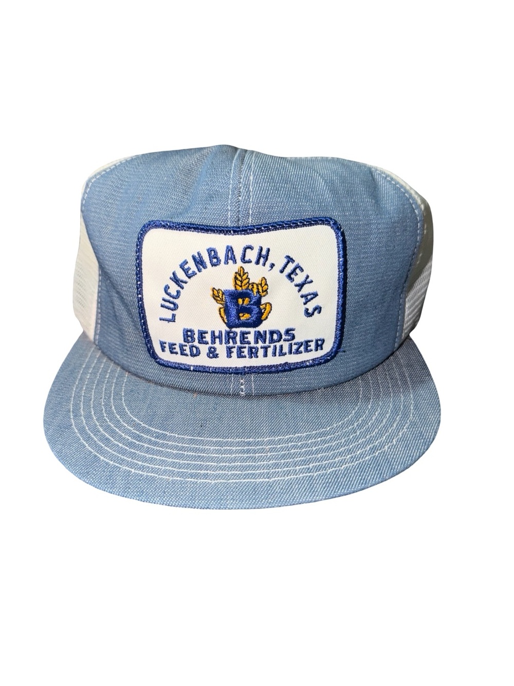 K Brand brand rare vintage trucker cap Texas USA